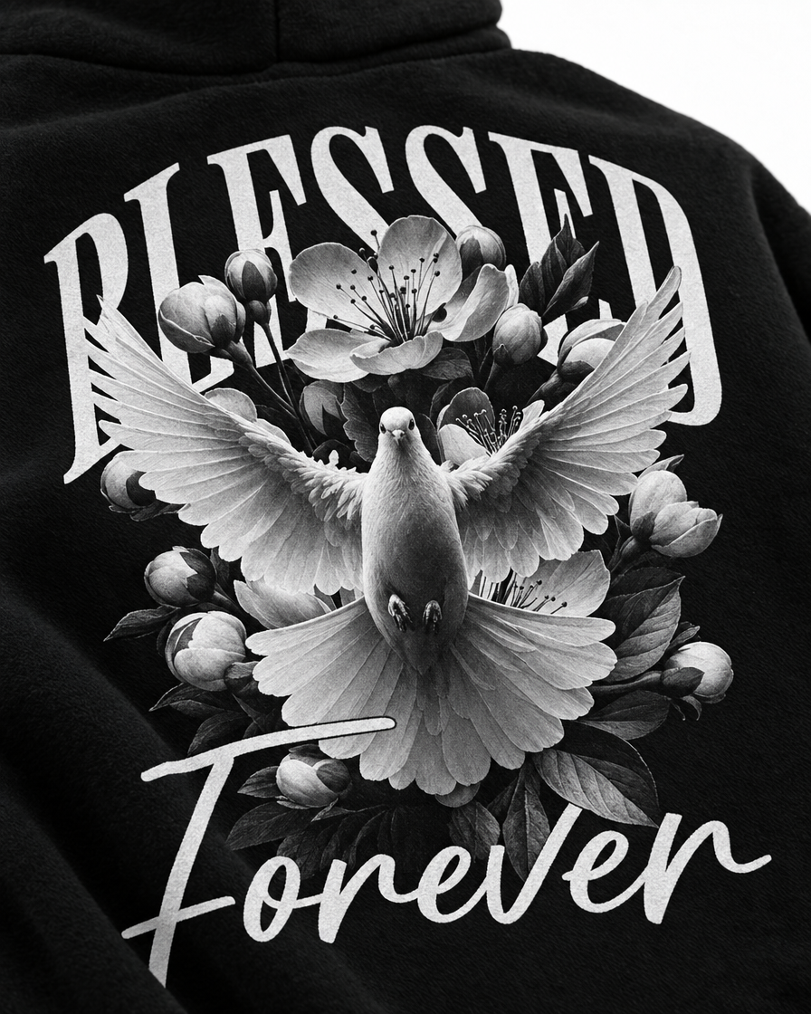 BLESSED FOREVER GRAPHIC HOODIE