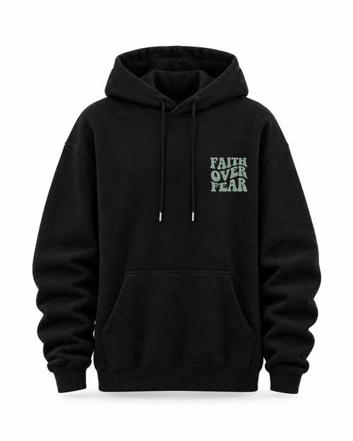 FAITH OVER FEAR GRAPHIC HOODIE