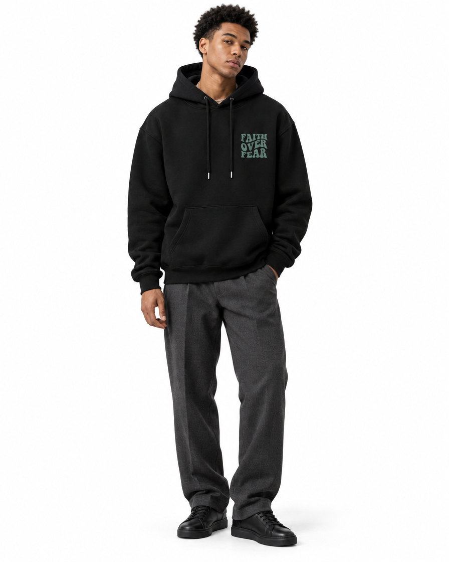 FAITH OVER FEAR GRAPHIC HOODIE