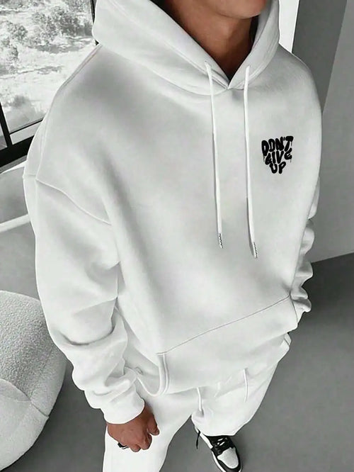 DON’T GIVE UP GRAPHIC HOODIE