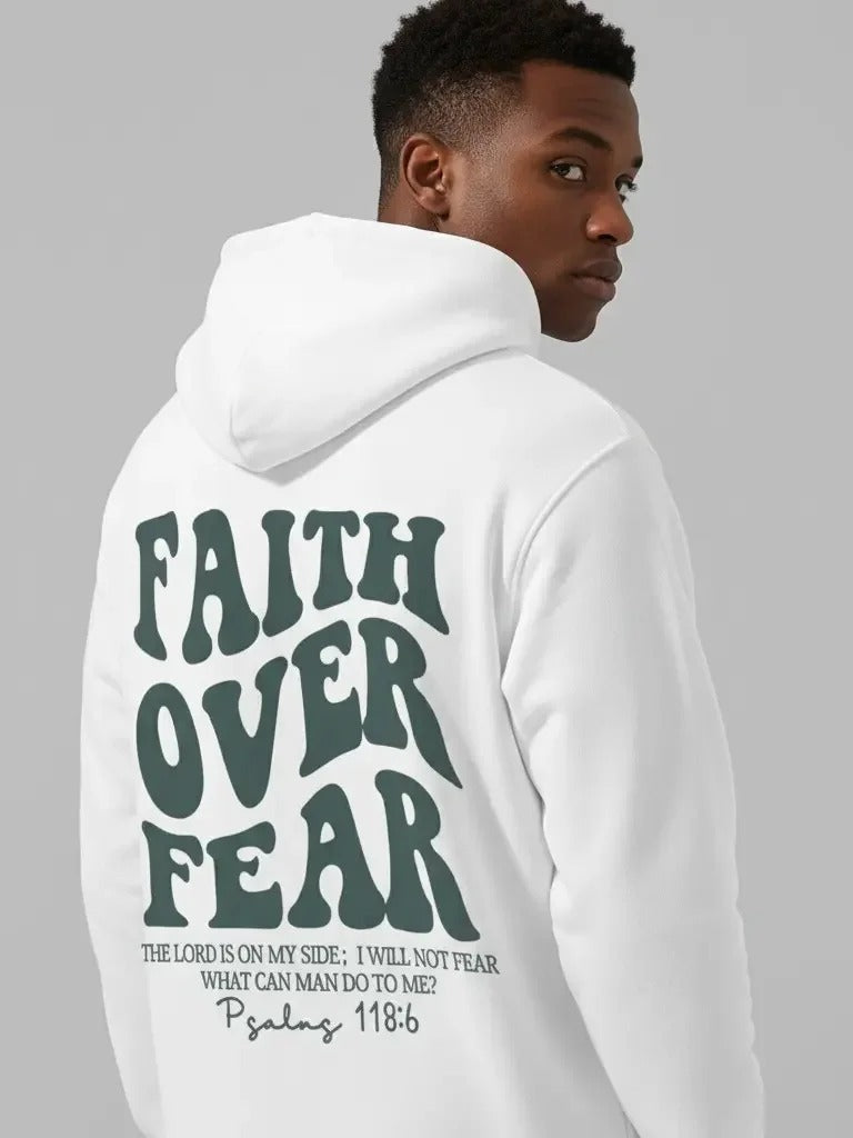 FAITH OVER FEAR GRAPHIC HOODIE